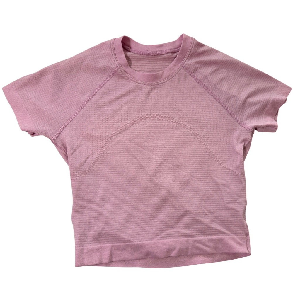 Lululemon Swiftly Tech Short Sleeve 2.0 Race Length Pink Heathered Shirt